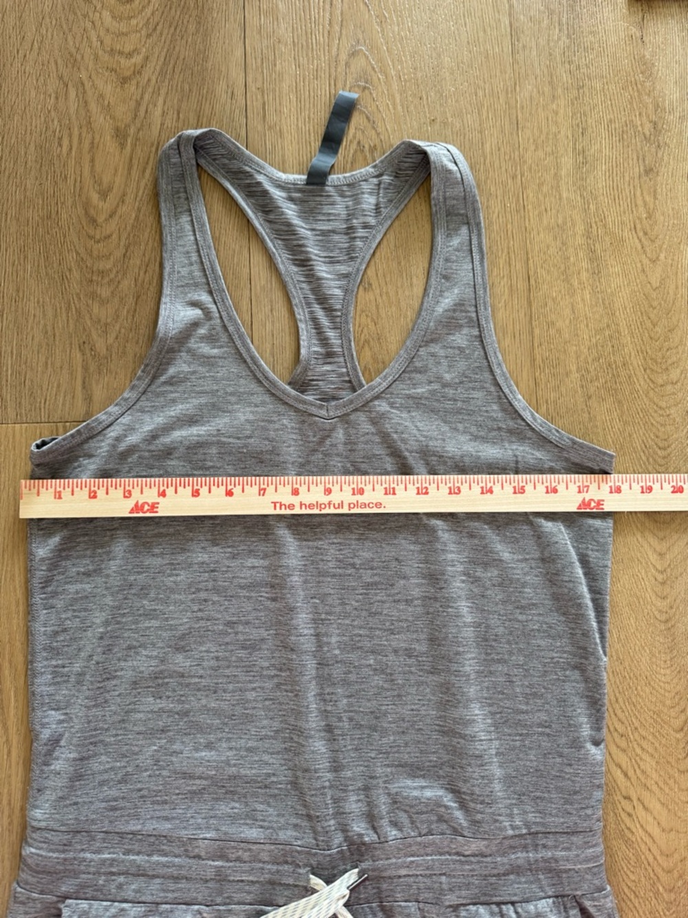 Vuori Lux Jumpsuit Gray Medium Racerback - Picture 4 of 6